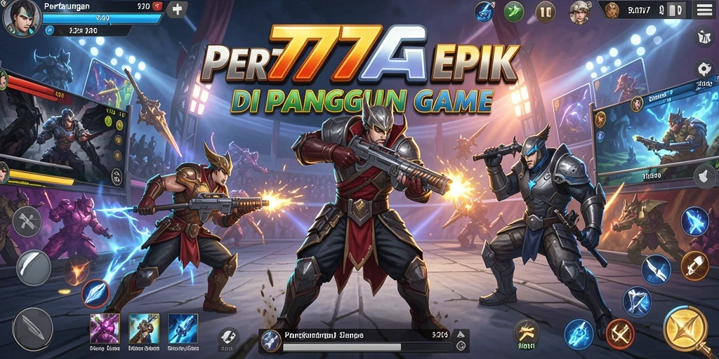 Tangkapan layar menampilkan pertarungan seru dalam 777AG.
