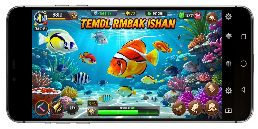 Screenshot gameplay 88ID menampilkan aksi seru menembak ikan.
