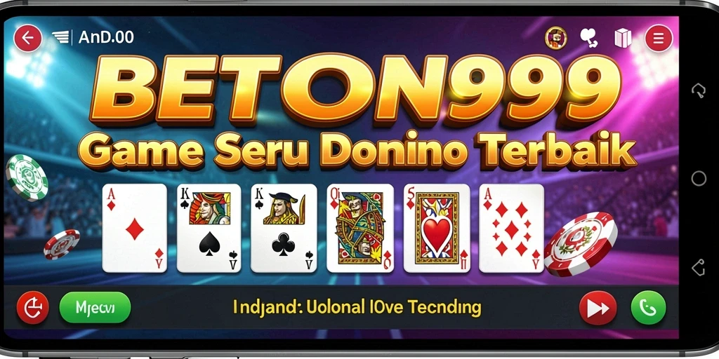 Screenshot BETON999 menampilkan gameplay Domino yang seru dan interaktif.