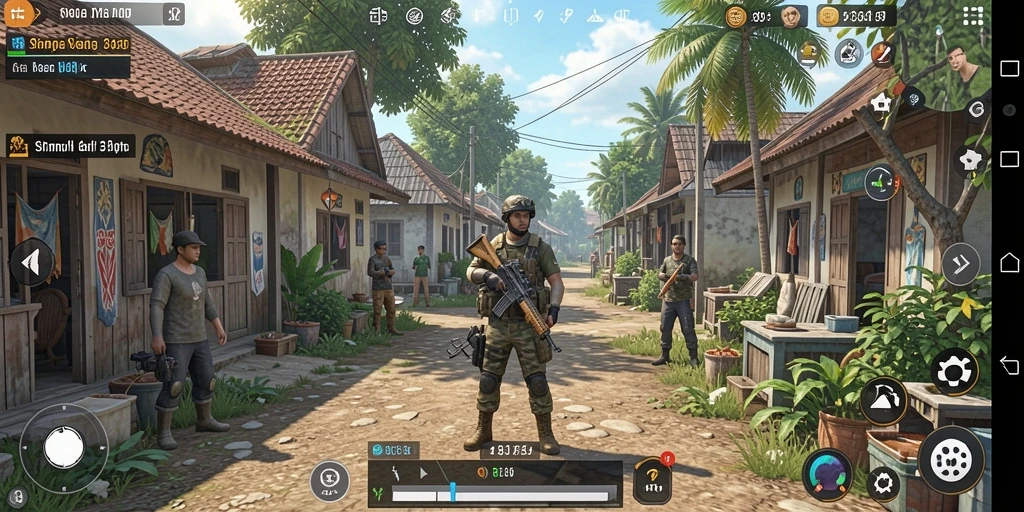 Screenshot utama HO3 menampilkan gameplay simulasi penuh warna dan interaktif.