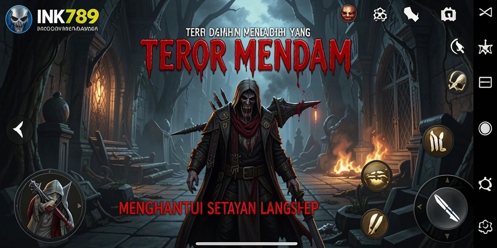 Gambaran utama dari gameplay INK789 yang menyeramkan dan mencekam.