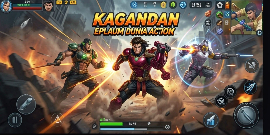 Screenshot KAGANDAN menampilkan aksi pertempuran yang mendebarkan.
