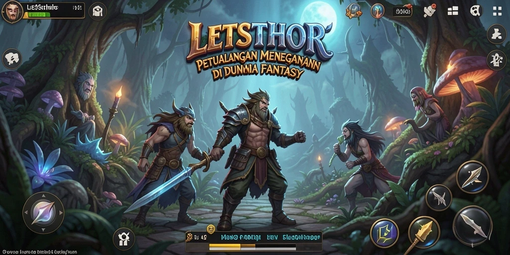 Gameplay LETSTHOR menampilkan aksi menegangkan dan petualangan seru.