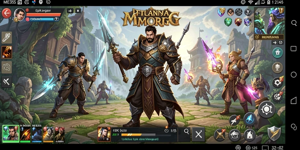 Tampilan gameplay ME355 yang menarik dalam dunia MMORPG.