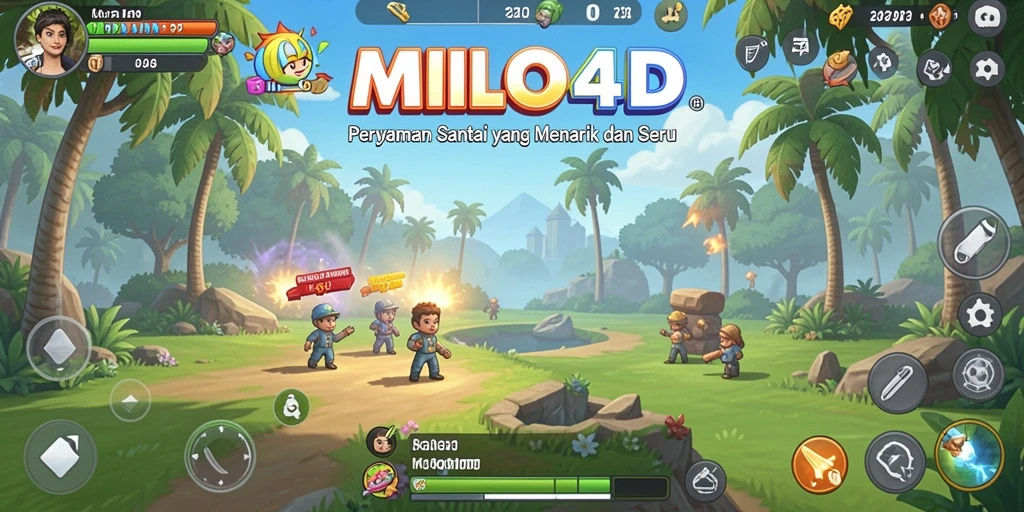 Tampilan gameplay MILO4D yang penuh warna dan menarik.