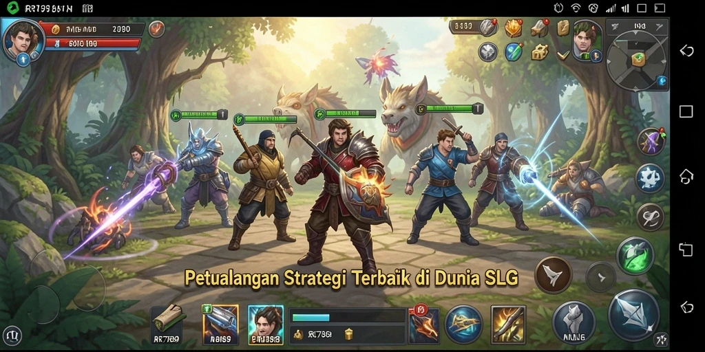 Tangkapan layar utama gameplay dinamis dan strategi dari RR789.