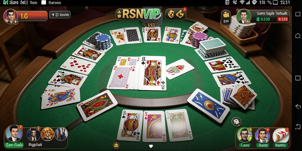 Tampilan gameplay RSNVIP6 menunjukkan keseruan bermain Gaple.