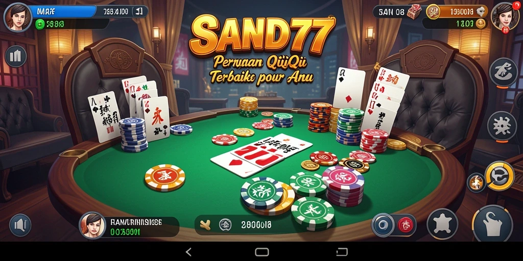 Tampilan gameplay QiuQiu yang seru di SAND77.