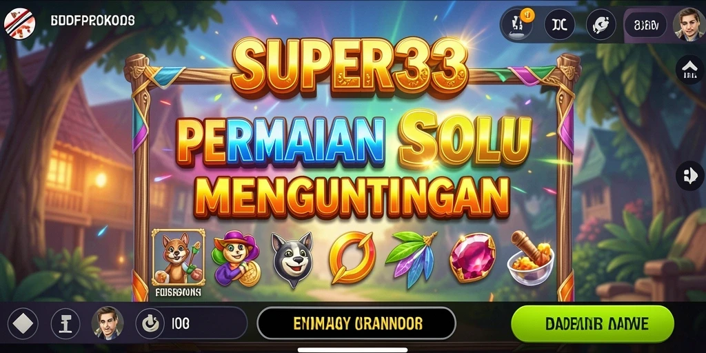 Tampilan menarik dari gameplay permainan Slot SUPER33 yang mengasyikkan.