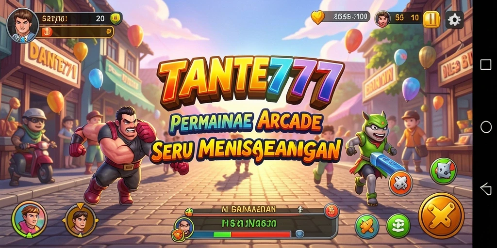 Tangkapan layar utama TANTE777 menampilkan aksi gameplay yang menghibur.
