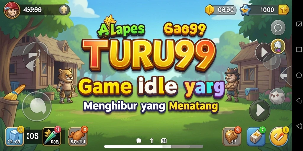 Tampilan gameplay <strong>TURU99</strong> yang menarik dengan aksi mengumpulkan sumber daya.