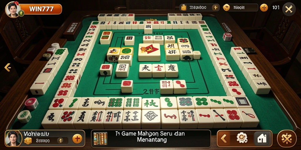 Screenshot WIN777 menampilkan gameplay Mahjong yang seru dan menarik.
